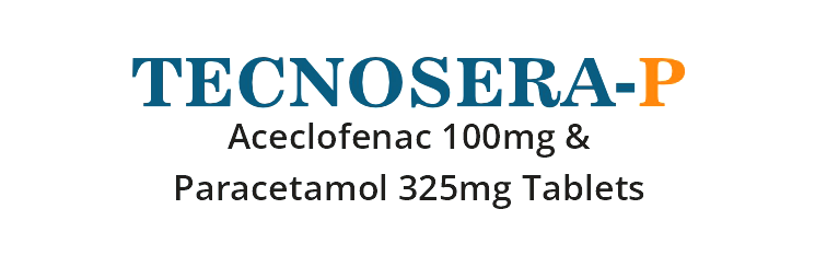 TECNOSERA-P - Aceclofenac 100 mg + Paracetamol 325 mg Tablets